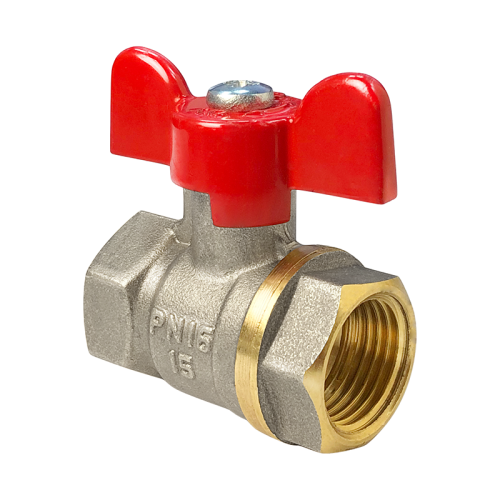 Кран шаровой латунь Стандарт 221 Ду50 Ру16 ВР/НР полнопроходной рычаг ГАЛЛОП 103251 арт.1213331 CDEK