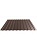 Профнастил окрашенный 0.45x1100 шоколадно-коричневый фото