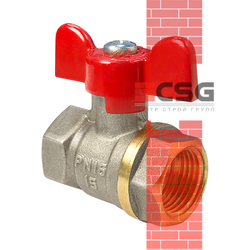 Кран шаровой латунь Практик 121 Ду50 Ру16 ВР/НР рычаг ГАЛЛОП 103287 арт.1213362CDEK