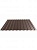 Профнастил окрашенный 0.5x845 шоколадно-коричневый фото