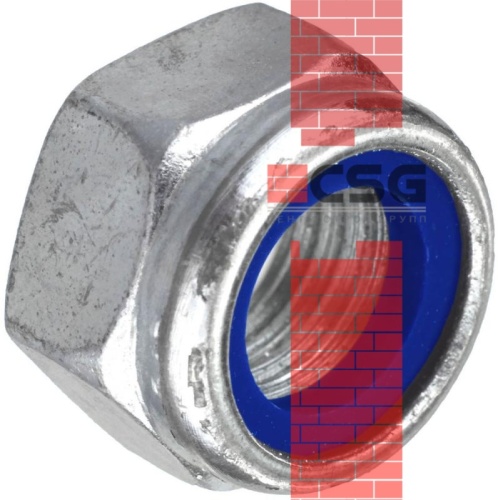 Гайка со стопорным кольцом 6 оцинк. DIN 985, тыс.шт (12 000шт)