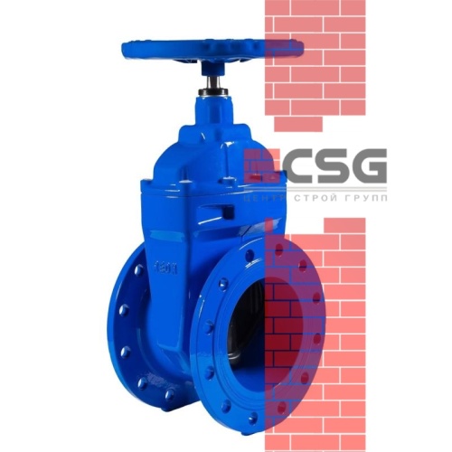 Задвижка чугунная тип МЗВ 30ч39р Ду100 Ру16 гайка чугун, шток сталь Китай, DN 100