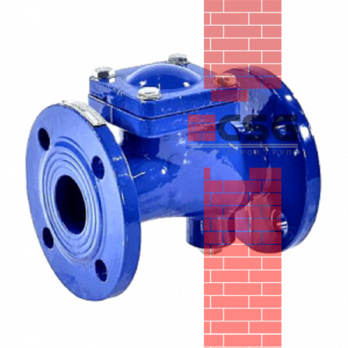 Клапан обратный чуг шаровой Ду50 Ру16 шар чугун + NBR, DN 50