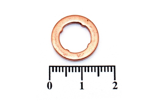 Шайба медная пламягасящая форсунки впрыска 9х14.65х1.5 мм
